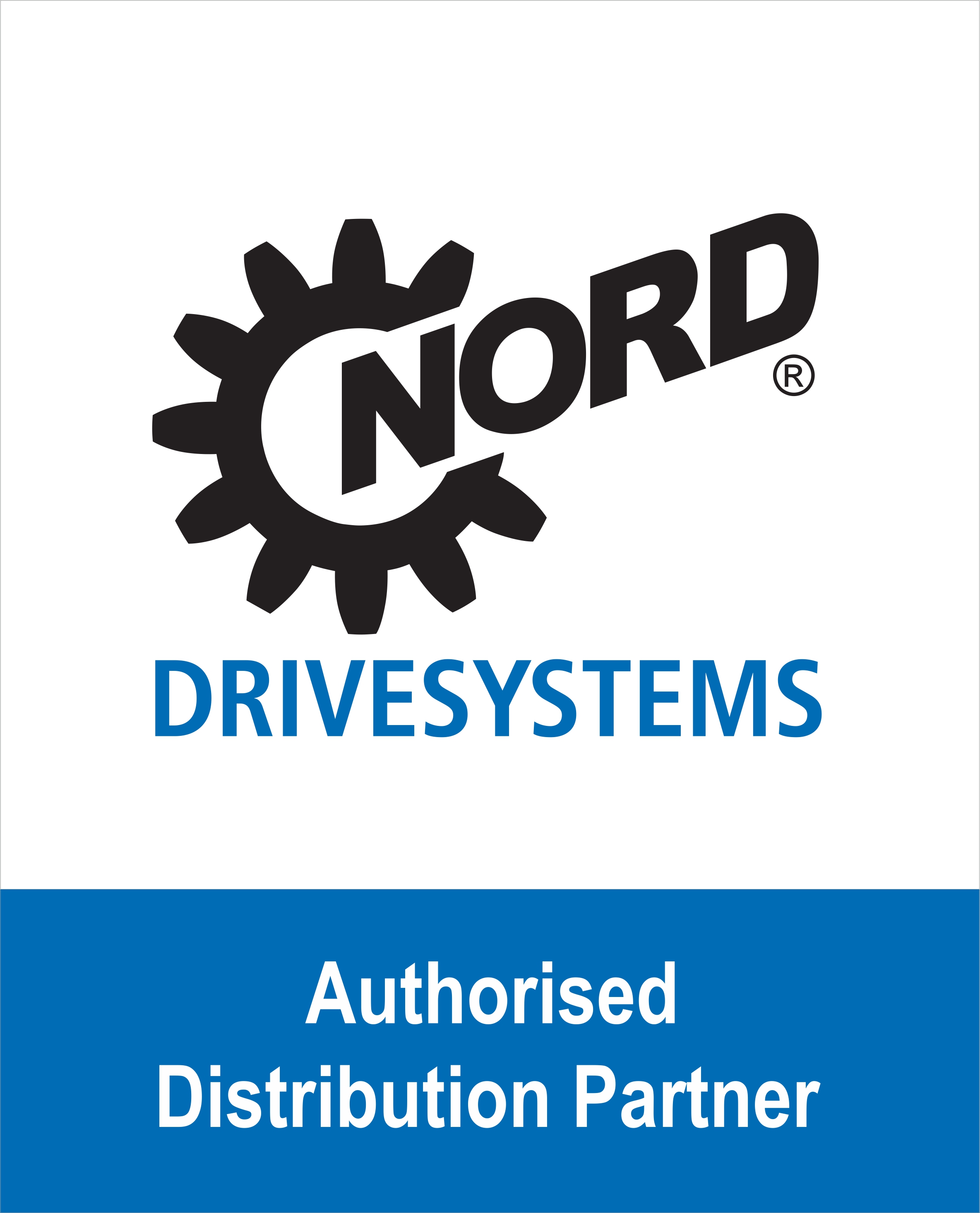 Oznaczenie autoryzowanego partnera dystrybucji NORD